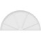 Ekena Millwork Half Round 4 Spoke Architectural Grade PVC Pediment, 68"W x 34"H x 2"P PEDPS068X340HRO04 - alternate 5